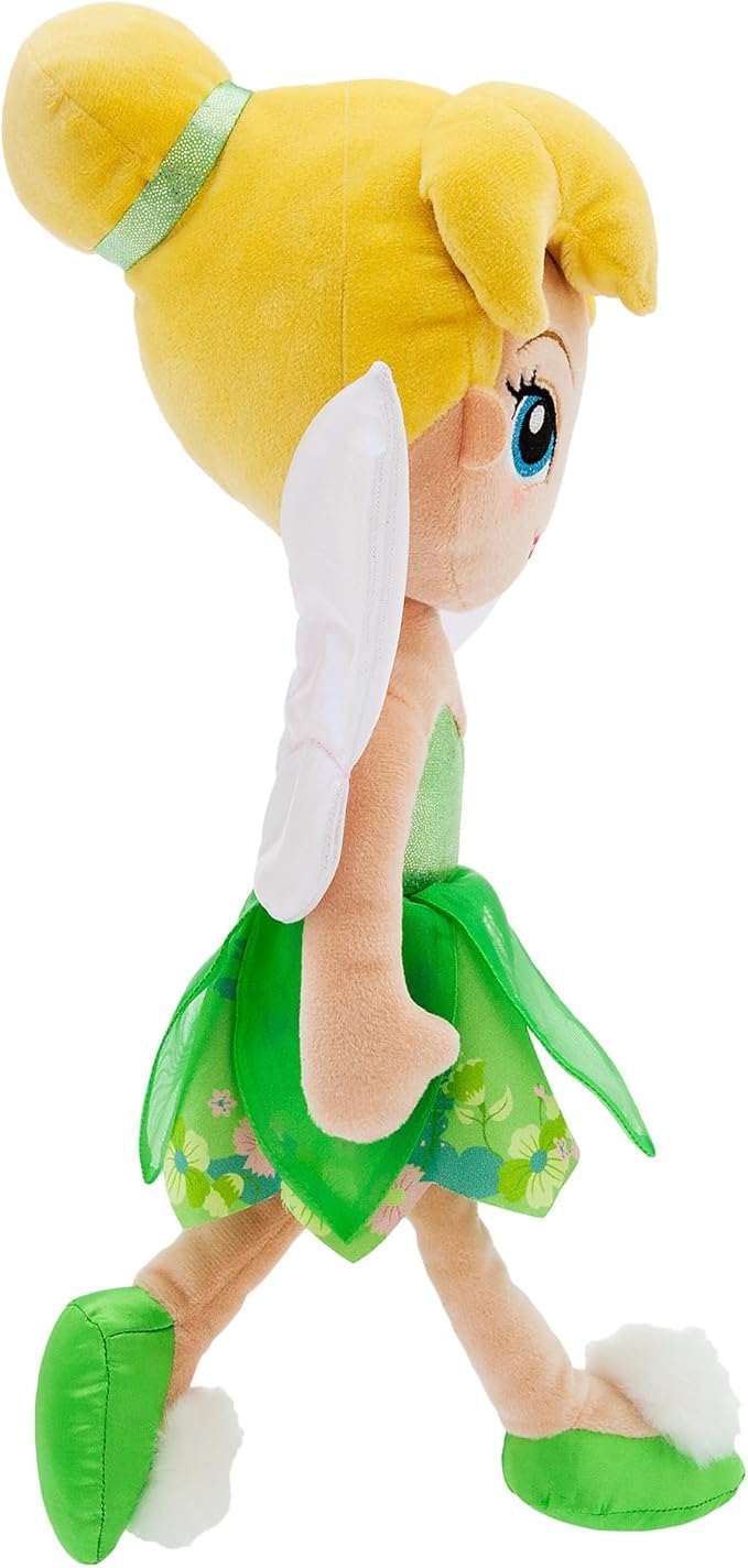 Disney Store Official Princess Plush Doll, Tinker Bell from Peter Pan, Medium 14 Inches, Soft Plushy with Embroidered Features, Princess Toys for Girls, Disney Dolls, Stuffed Animals for Girls