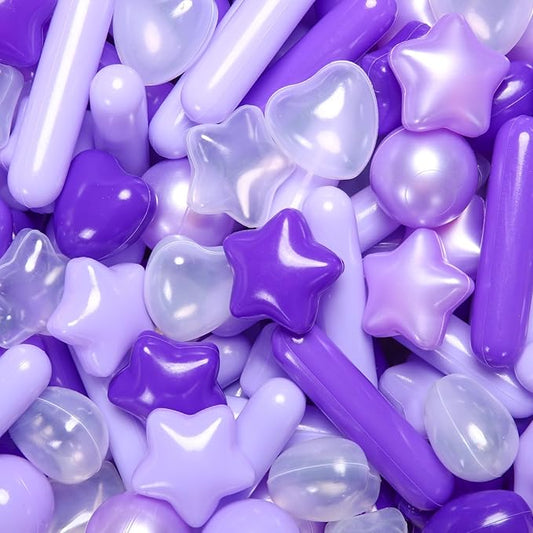 STARBOLO Ball Pit Balls for Toddlers - Macaron 100 Ball Pit Balls Crush Proof Plastic Toy Balls for Toddlers Ball Pits, Ball Pit Play Tent, Baby Pool Water Toys(Mixed Purple)