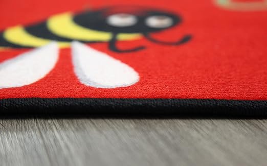 Flagship Carpets Alphabet Seating Multicolor Rug for Home Learning Area or Classroom Mat, Kids Room or Playroom Carpet, (Set of 26), 16" x 16"