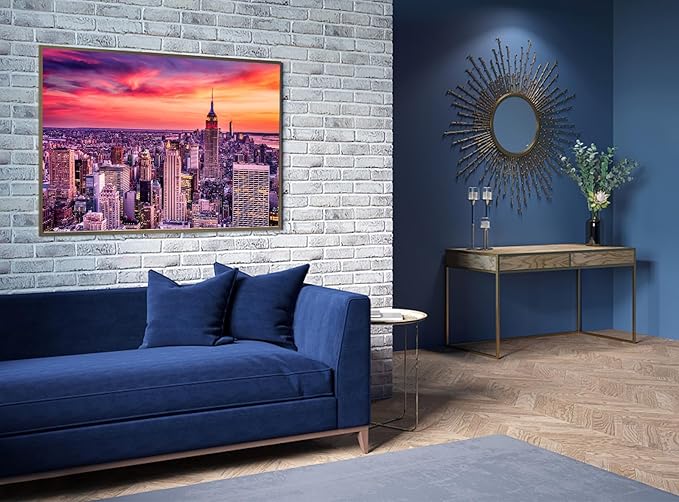 Jigsaw Puzzles for Adults,2 Pack 1000 Pieces Puzzles,Boston Downtown Skyline and New York City Midtown Puzzles, A Scenic Birthday for Mom and Girl Friend