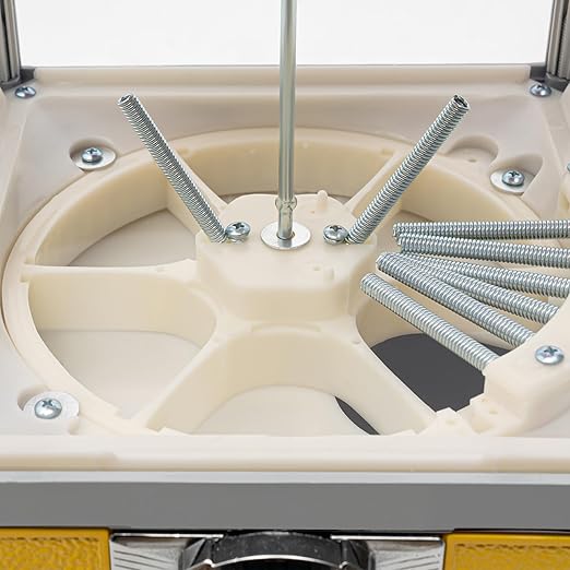 Vending Machine, 20.87Inch Height Candy Gumball Machine with Load Capacity Gumball Bank, Metal Candy Vending Machine for 1.77-1.97Inch Gadget,Portable Candy Dispenser Machine for Retail Shop (Yellow)