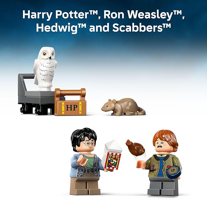 LEGO Harry Potter Book Nook: Hogwarts Express - Kids Toy - DIY Kit and Pretend Play Building Set for Boys and Girls, 10+ - Includes Collectible Harry and Ron Minifigures - Birthday Gift Idea - 76450