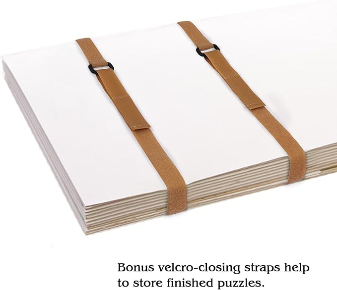 Lavievert 1500 Piece Jigsaw Puzzle Board with Padded Cover, Portable Case with 6 Sorting Trays & Detachable Board, Puzzle Caddy Storage Saver with Non-Slip Surface for Adults and Kids