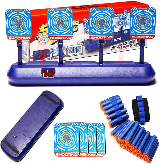 Targets for Nerf Guns, Electronic Auto Scoring Digital Reset Shooting Target for Nerf Practice, Ideal Gift Toy for Kids, Teens, Boys & Girls
