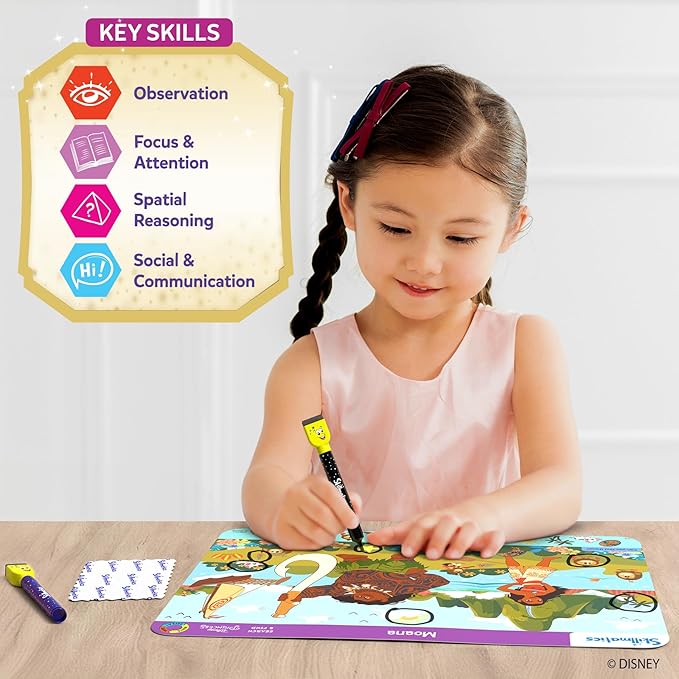 Skillmatics Search and Find Disney Princess Educational Game - Reusable Preschool Learning Activities, Perfect for Toddlers & Kids Who Love Toys, Art & Crafts, Gifts for Boys & Girls Ages 3, 4, 5, 6