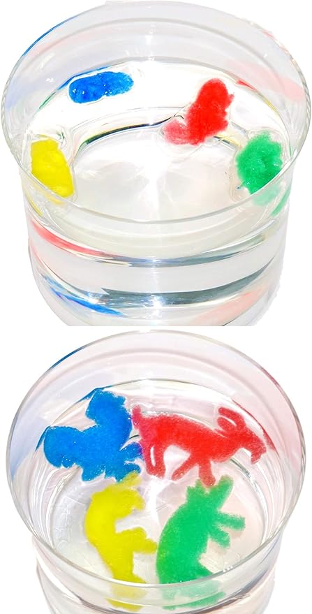 JaRu Magic Grow Capsules, (2 Packs 24 Capsules Assorted). Water Growing Animals Capsules. Great Party Favor Kids Toy. Plus 1 Sticker 305-2s