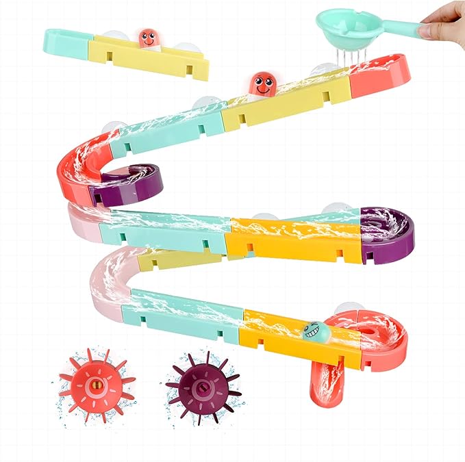 33 PCS Bath Toy Bathtub Toy with Shower and Rubber Duck for Toddlers and Babies