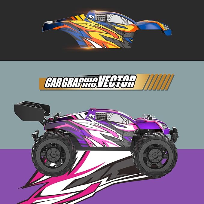 High Speed Car,Large Remote Control Truck 4X4 RTR Fast RC Cars for Adults,All Terrains RC Monster Truck Off Road Hobby Electric Vehicle Toys Birthday Christams Gifts for Kids