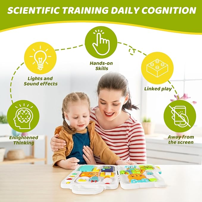 Montessori Toys for 1 Year Old,Baby Busy boardsensory for Toddlers 1-3,BabyEducational Learning 12-18 Months, Plane for Toddlers for one Year Old Boys and Girls Birthday Gifts