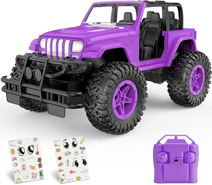 NQD RC Cars 1:16 Scale Remote Control Jeep Car 80 Min Playtime 2.4Ghz Off-Road RC Trucks for for Toddlers Girls Kids Teens