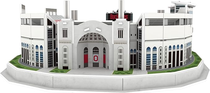 Pro Lion 3D Jigsaw Puzzle of Ohio Stadium Construction Building Kits - 77 Pieces | Ohio State Buckeyes Football Gifts for Boys, Adults, Men & Kids Aged 7+ | Puzzles Games Kit for Creative Fans