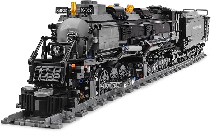 Steam Model Train Building Blocks, Build The Train Building Bricks Set, Large Locomotives Display Toy with Train Tracks,Top Present for Train Lovers (1608 Pcs)