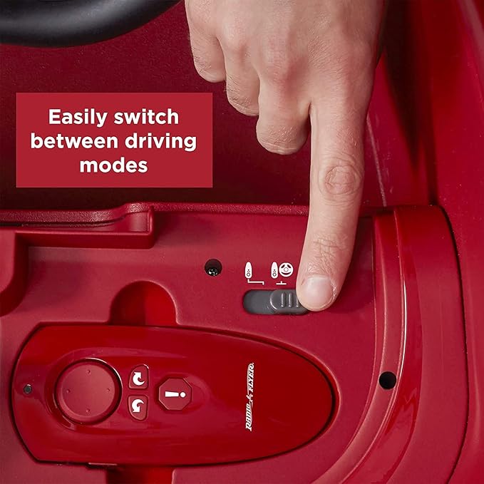 Radio Flyer Grow with Me Racer, Kids Battery Powered and Remote Control Ride On Toy, Red Toddler Ride On Toy for Ages 1.5-4 Years, Large