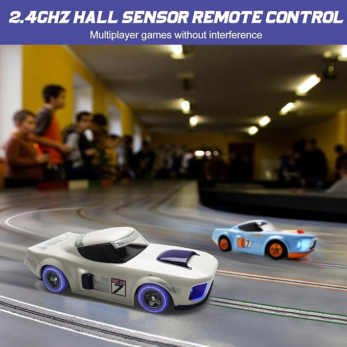 Remote Control Car 2.4GHz RC Drift Car RWD High Speed Model Muscle Car with Cool Lights, Sport Drifting & Steering Control Drift Racing Car, Gift for Adults Kids with Rechargeable Batteries