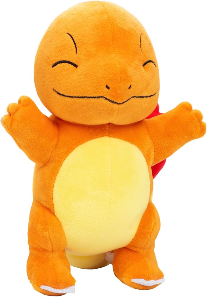 Pokémon 8" Charmander Plush - Officially Licensed Pokemon - Generation 1 Starter - Authentic Stuffed Animal Toy Figure - Easter Basket Stuffer Gift for Kids, Boys, Girls - 2+
