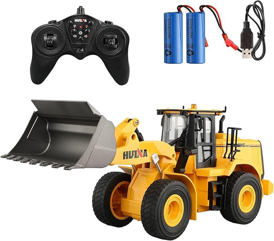 RC Bulldozer Toy, 1/16 Full Functional Construction Vehicle, Birthday for Kids & Adults