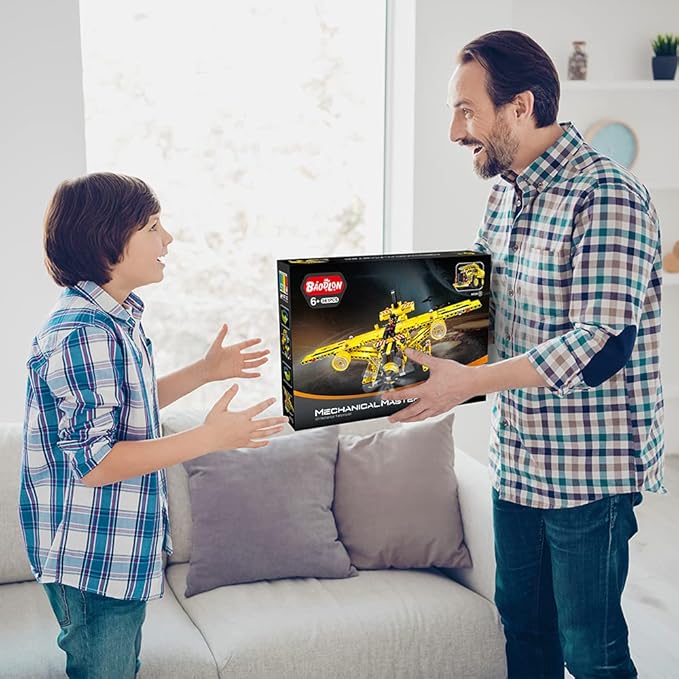 STEM / Building Toy for Ages 5, 6, 7, 8, 9, 10, 11, 12 Years Old Kid, Boy, Girl - 2-in-1 Truck Airplane Take Apart Toy, 361 Pcs DIY Building Kit, Learning Engineering Construction Toy, Ideal Gift