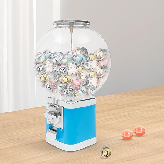 Vending Machine, 1.26 in Ball Bulk Vending Machine Classic Bubble Capsule Toys Dispenser, Commercial Candy Gumball Machine for Game Stores and Retail Stores