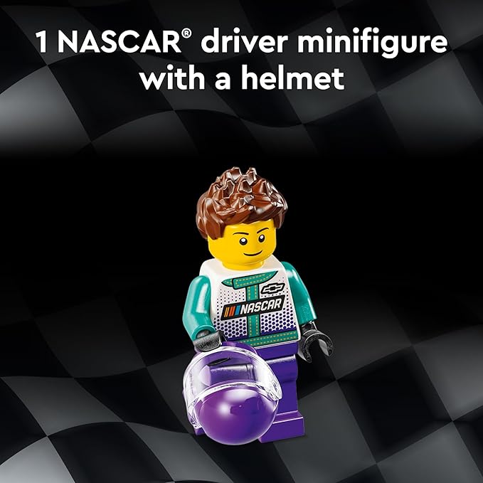 LEGO Speed Champions NASCAR Next Gen Chevrolet Camaro ZL1, Model Racecar Building Set, NASCAR Collectible Racing Toy for Kids Ages 9 and Up, 76935