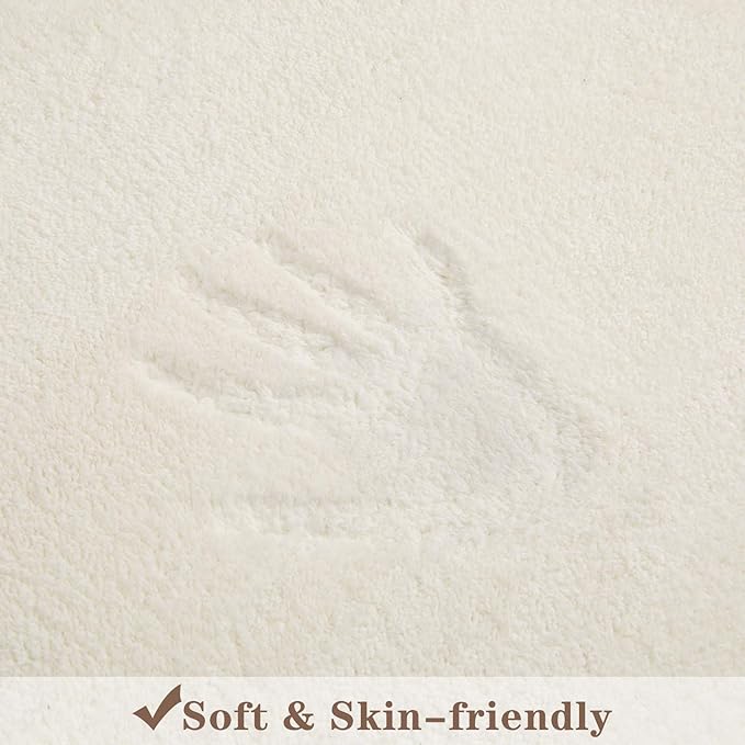 Topotdor Rainbow Round Kids Play Rug Alphabet Nursery Area Rug Extra Large Soft Crawling Play Mat for Children Toddlers Bedroom (63 inch, Multi Color)