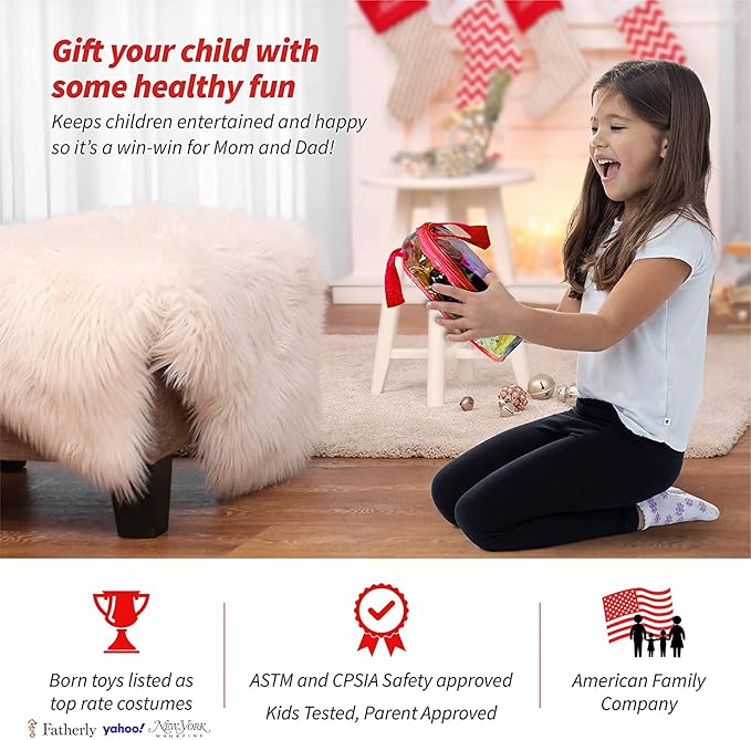 Born Toys Chef Costume for Kids w/ Kids Chef Hat Includes Kids Kitchen Accessories Set Fun Recipe Book - Cooking Set for Kids Costume Washable and Dress Up & Pretend Play for Boys & Girls Ages 3-7