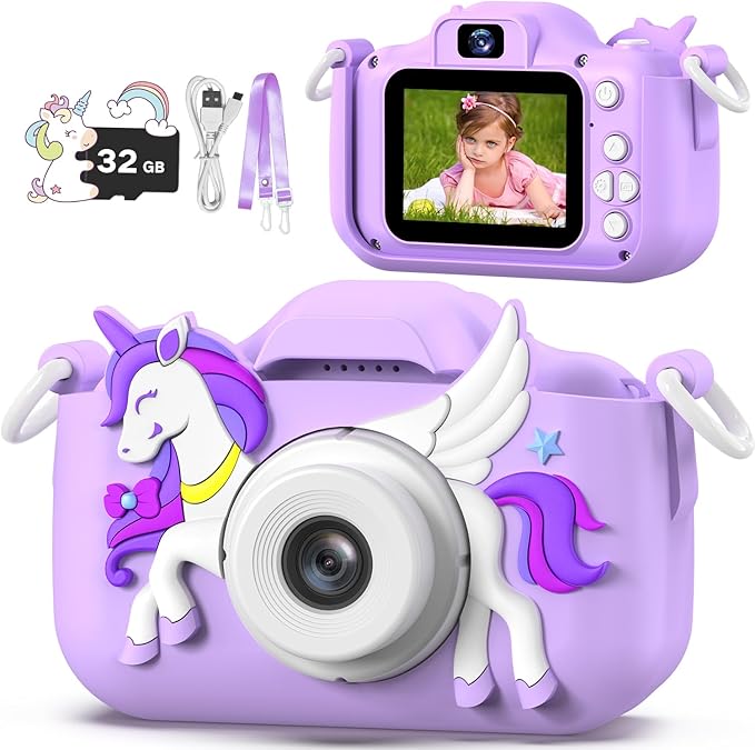 Masterbee Children's Camera Toys for Girls & Boys, 3-12 Years - 1080P HD Video Kids Digital Camera - Perfect for Christmas & Birthday Gifts