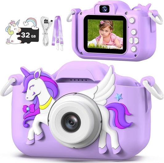 Masterbee Children's Camera Toys for Girls & Boys, 3-12 Years - 1080P HD Video Kids Digital Camera - Perfect for Christmas & Birthday Gifts