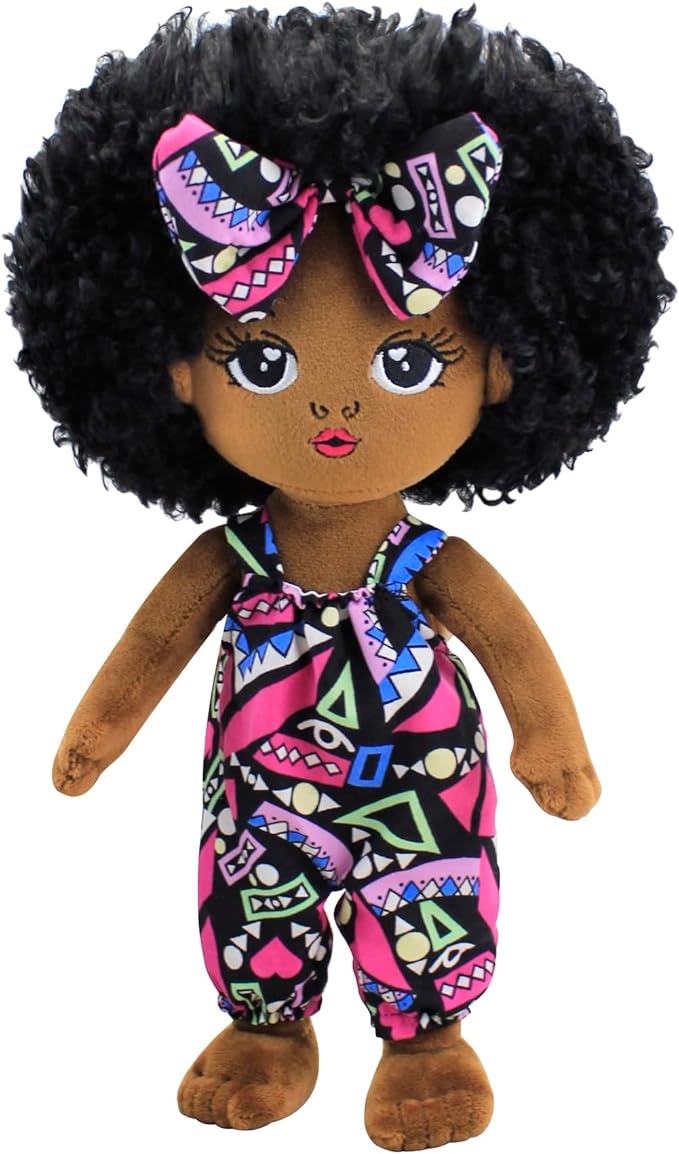Black Baby Dolls African American Doll Black Dolls 12'', Baby Dolls for 3 Year Old Girls,Soft Doll for Girls Stuffed Plush Doll for Girl