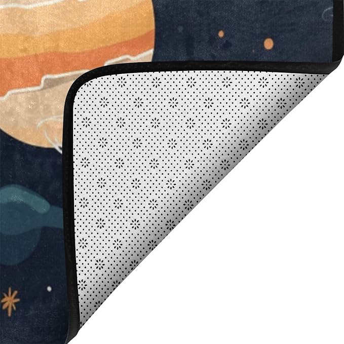 Dinosaur Rug, Kids Playmat Rugs - 5x7 Ft Kids Carpet with Rubber Backing, Cute Baby Dinosaur Park Play Mat Great for Boys Girls Bedroom Playroom - Non-Slip Have Fun Safe Nursery Rug