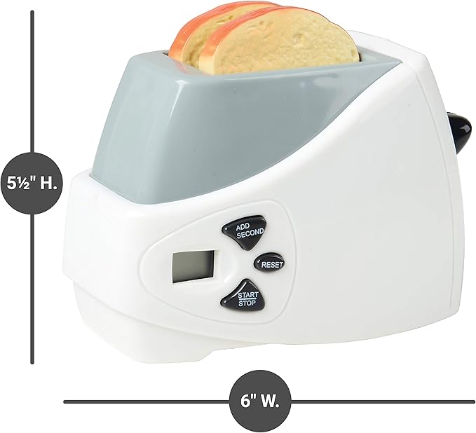 Constructive Playthings Coffee Maker Toy and Play Toaster with Pop Up Toast, Developmental Toddler Toys, Ages 3 Years and Up