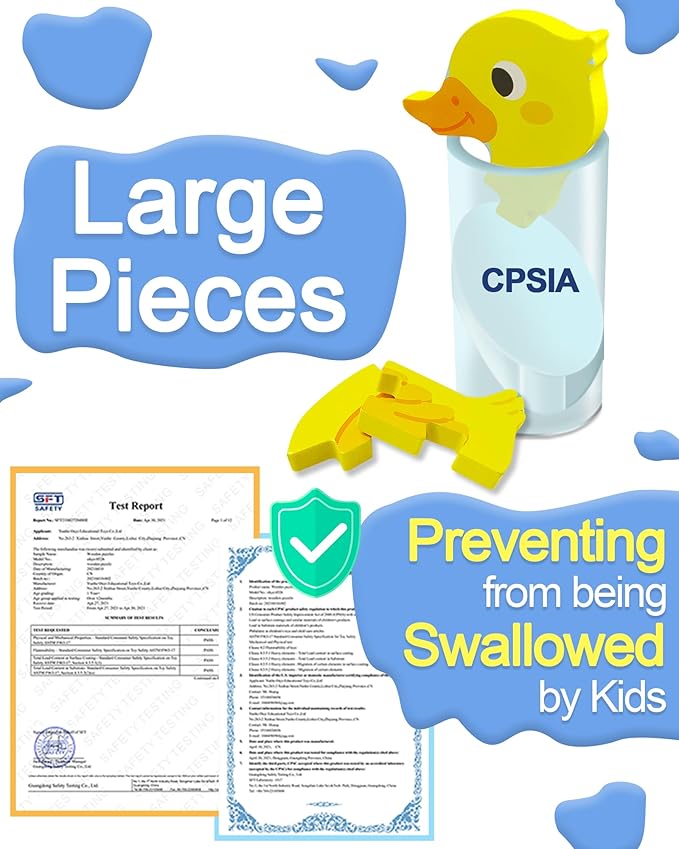 Benresive Wooden Toddler Puzzles Ages 1-3, Montessori Toys for 1 2 3 Year Old Boys Girls, 12 Pack Animal Toddler Toys Gifts for 1 2 3 Year Old Boys Girls, Learning Educational Preschool Toys