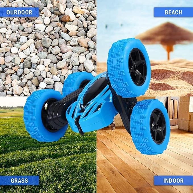 Remote Control Car RC Stunt Car Toy, Double Sided 360°Rotating Tumbling Rechargeable Car, High Speed 2.4Ghz Remote Control Race Car, 4WD Off Road Vehicle, 3D Deformation Car 1:24, Great Gift for Kids