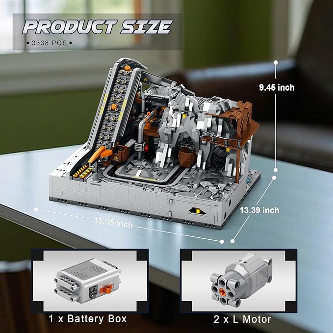 Electric Mining Machine Building Set with Dual Motors and GBC Balls, Technic Construction Toy Sets 22023, STEM Toy for Kids 14+, Adults & Engineers, Challenging Construction Vehicle Gift