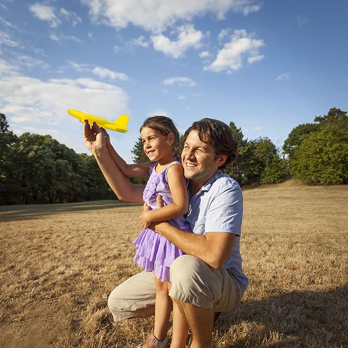 6Pcs Foam Airplanes Glider Outdoor Toy -Glider Planes for Kids - Foam Planes for Kids - Perfect Party Favor or Goodie Bag Toy - Fulfill Your Child's Aviation Dreams