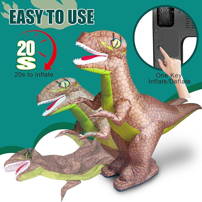 Rc Dinosaur Toy Inflatable Remote Control Cars Walking Forward Backward 360° Rotation Gifts for Boys Kids 3,4,5,6-12 Years Old