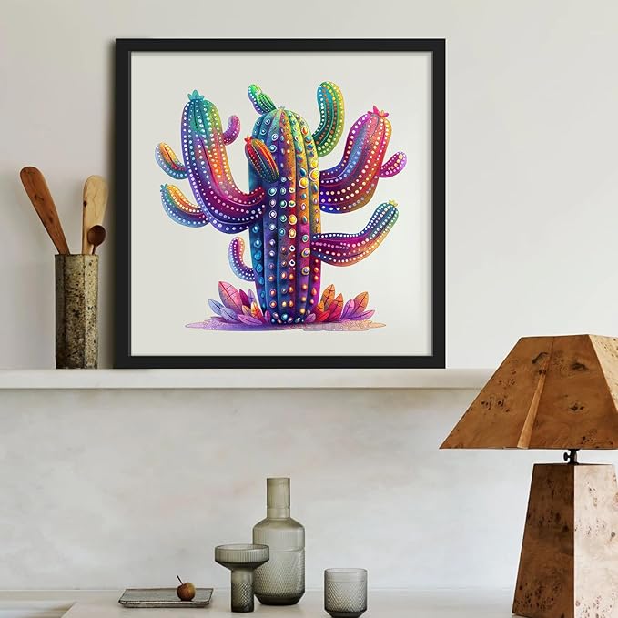 Wooden Jigsaw Puzzles - Cactus Succulent Plants, 200 Piece Luxurious Shaped Wooden Puzzles for Adults and Kids, Family Game, Medium 11.2 * 11.2in