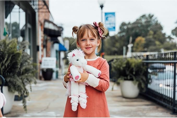 Bearington Dreamer Ballerina 14 Inch Ballerina Doll - Unicorn Stuffed Animals for Girls - Dance Recital Gifts for Girls