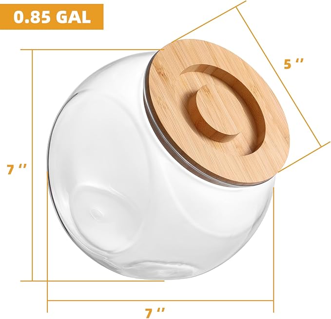 SUBEKYU Dryer Ball Holder for Laundry Room Organization,0.85 Gallon Laundry Pods Container ,Plastic Dishwasher Pods Dispenser,Laundry Pods Holder Dispenser,Laundry Room Organizer(No Dryer Balls)