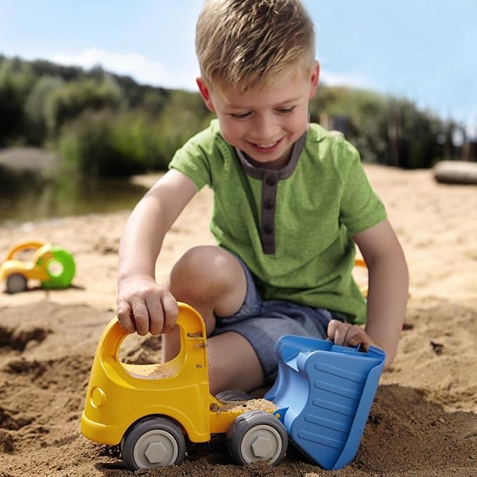 HABA Dump Truck Beach Toys for Toddlers 1-3, Construction Toys, Excavator Toys for Boys 3-5 Year Old & Beach Essentials for Kids 18 Mo+