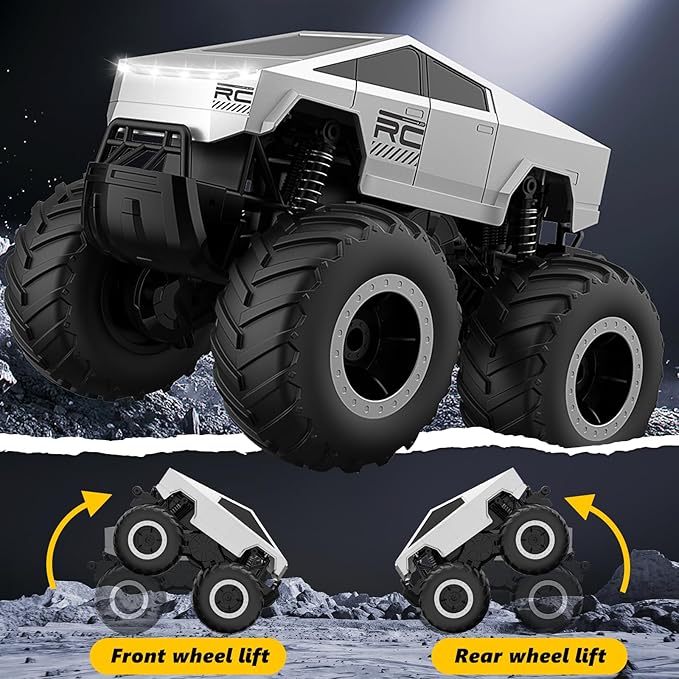 RC Car 1:16 Scale Remote Control Car, Waterproof Off-Road Toy Car with 2.4GHz, RC Monster Truck Gifts for Boys Girls Age 6-12