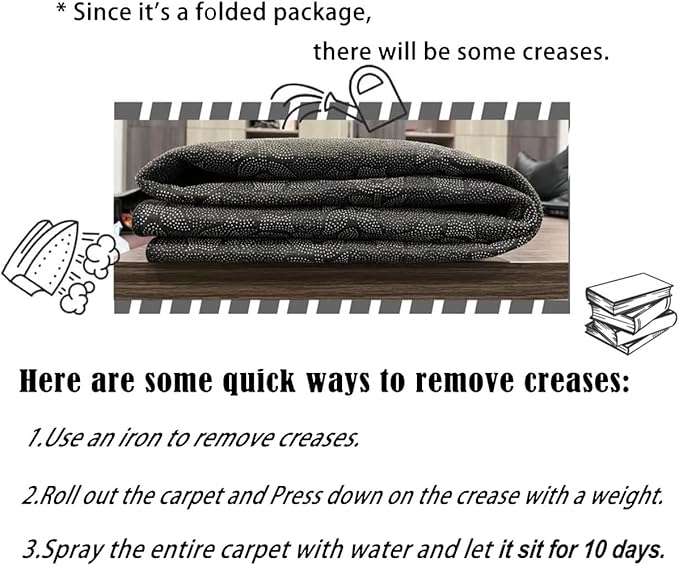 Erosebridal Rustic Farmhouse Style Area Rugs 5x7, Happy Camping Rug for Bedside Camper Carprt for Boys Kids Teens, Black Sketch Drawing Vintage Old Barn Accent Rug