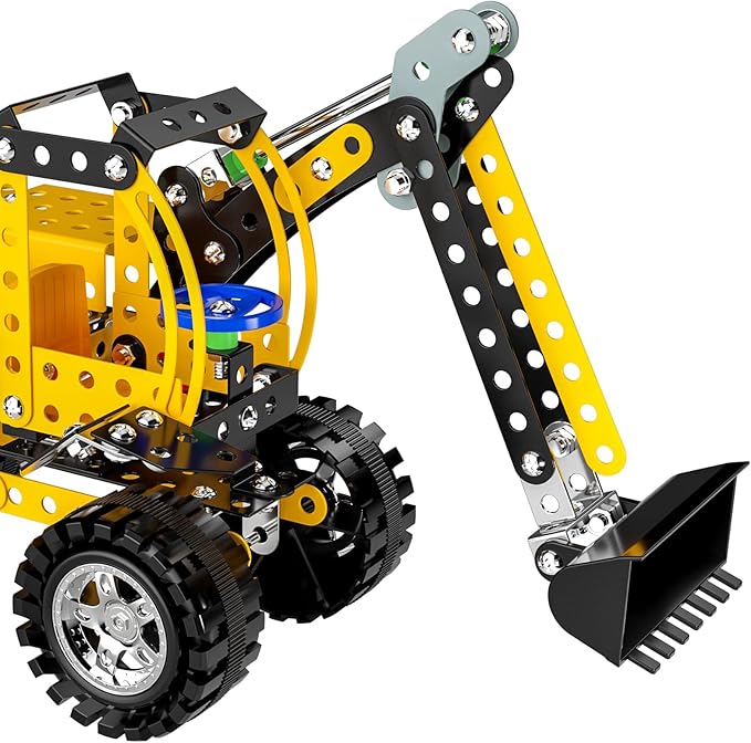 Lucky Doug Stem Building Projects Toys for Kids Boys 8 9 10 11 12 Year Old, Metal Building Construction Model kit, Building Blocks DIY Toys