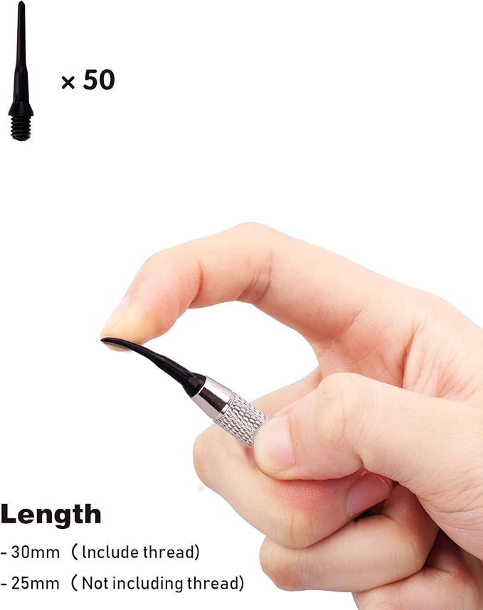 Turnart Darts Plastic Tip - Professional Soft Tip Darts Set for Electronic Dartboard 9 Pcs 18 Grams with 50 Extra Tips 9 Shafts 27 Flights Tool Kit Flight Protectors and Gift Darts Case