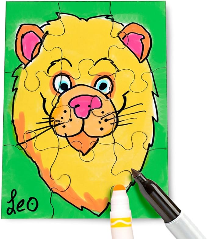 24 Blank Jigsaw Puzzles – 4 x 5.5 Inch, 9 Pieces Each – Hygloss DYI party invites, Perfect for Decorating, Kids' Activities, Arts & Crafts or Party Favors - Puzzle Pieces to Draw On for Crafts