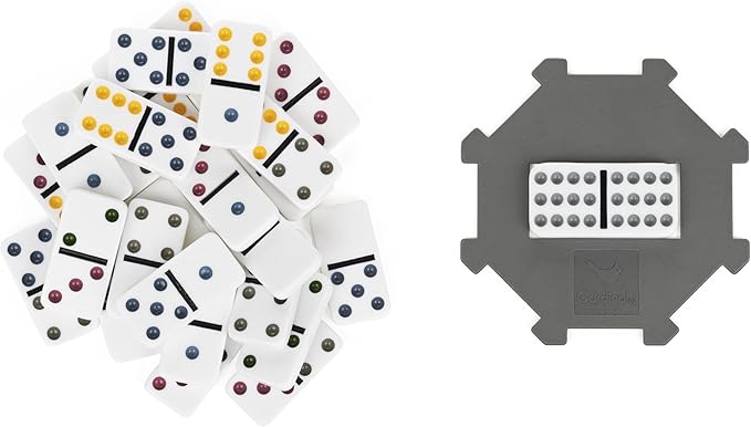 Spin Master Games, Cardinal Classics Double 12 Dominoes Set in Storage Tin, Family Board Games, 2-6 Players, for Ages 8 & Up