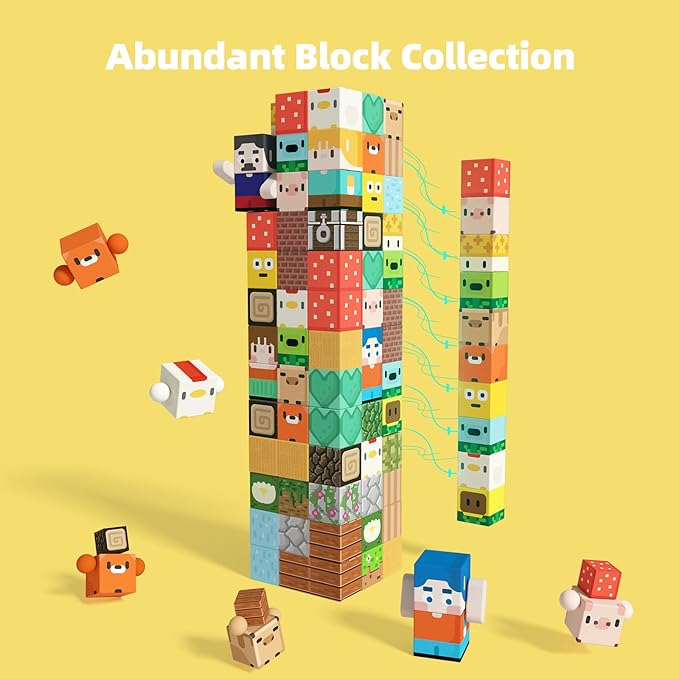 GobiDex 100PCS Magnetic Blocks Kid Building Toys for 3+ Years Old Boys Girls, Upgraded Build MagWonder World with STEM Magnets Toys, Game Based Sensory Gifts for Toddler