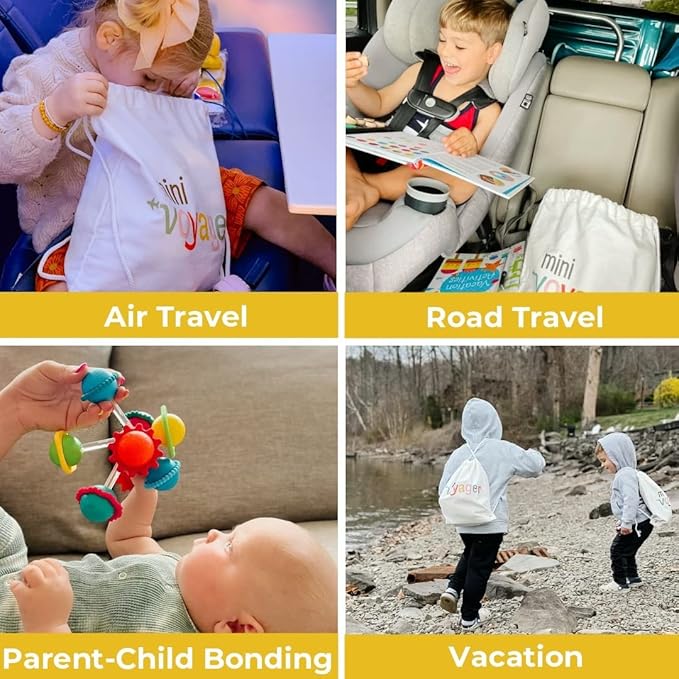 Travel Activity Kit for Kids, Includes Crafts, Toys & Games Designed for Children’s Independent Play, Boys & Girls Quiet Time Sets for Road Trips, Airplanes & Hotels (4-6 Years Old)…