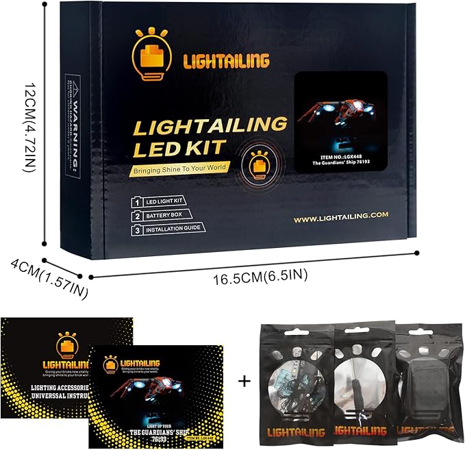 Lightailing Led Light for Lego 76193 The Guardians’ Ship Building Blocks Model - NOT Included The Model Set