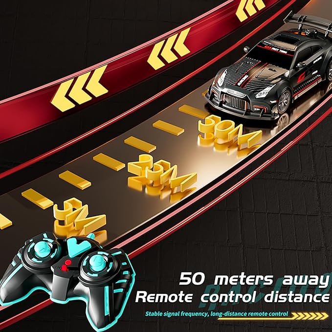 RC Drift Car 2.4GHz 1:16 Scale Remote Control Cars Vehicle with Bodylight &Spray &Music, Remote Control Cars for Kids Boys Girls Age 4-7 8-12 13 14 Year Old, Birthday Ideas