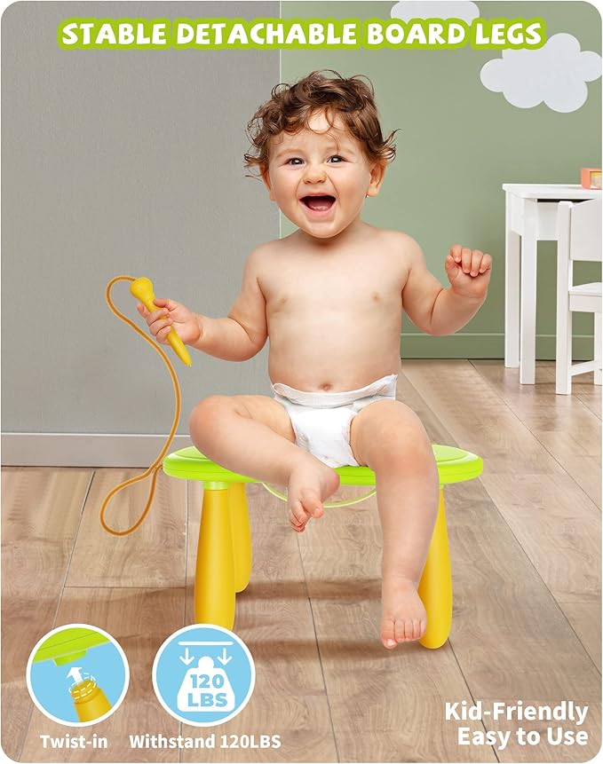 Magnetic Drawing Board, Doodle Board for Toddler Toys Age 1-2, Magnetic Writing Board, Preschool Learning and Educational Sensory Toys for 1 2 3 Years Old Girl Boy Gift for Birthday, Christmas(Green)